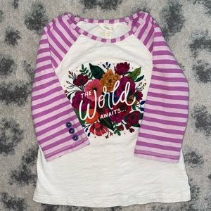 Matilda Jane girls size 6  3/4 length sleeve T-shirt